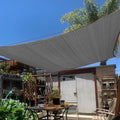 KANAGAWA 9'X12' Dark Gray Custom Size Sun Shade Sail Rectangle UV Block Canopy by KANAGAWA