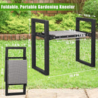 Garden Kneeler and Seat, 12.7" Wide Folding Heavy Duty Gardening Bench - Image 2