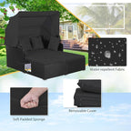 ORALNER Outdoor Daybed, 2-Person Wicker Patio Sofa - Image 6
