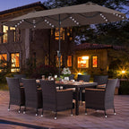 Tangkula 11 Pieces Rattan Outdoor Dining Set - Image 2