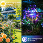 Solar Garden Lights Outdoor Decor: Fireworks Light Waterproof - Image 3