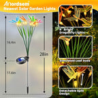 Anordsem Solar Garden Lights Outdoor: 8 Removable Fiber Optic Fabric - Image 3