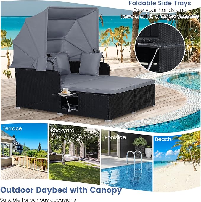 RELAX4LIFE Patio Outdoor Daybed - Image 8