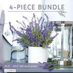 Butterfly Craze Lavender Artificial Flower Stems - Image 3