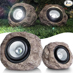 Solar Rock Lights Outdoor Garden Waterproof by Candieslife
