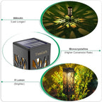 TomCare Solar Lights Outdoor Upgraded Bright Solar Pathway Lights Bigger Size - Image 2