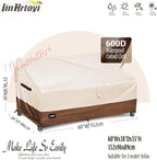 JinHrtoyi 2-Seater Patio Loveseat Cover, 60Wx38Dx35H inches Outdoor Furniture - Image 2