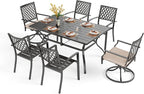 PHI VILLA 7 Pieces Outdoor Dining Set by PHIVILLAThepioneerofcomfortablehouseholdsupplies