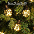 Outdoor String Lights Battery Operated, 22ft 20 LED Bulbs Hanging Lights - Image 5
