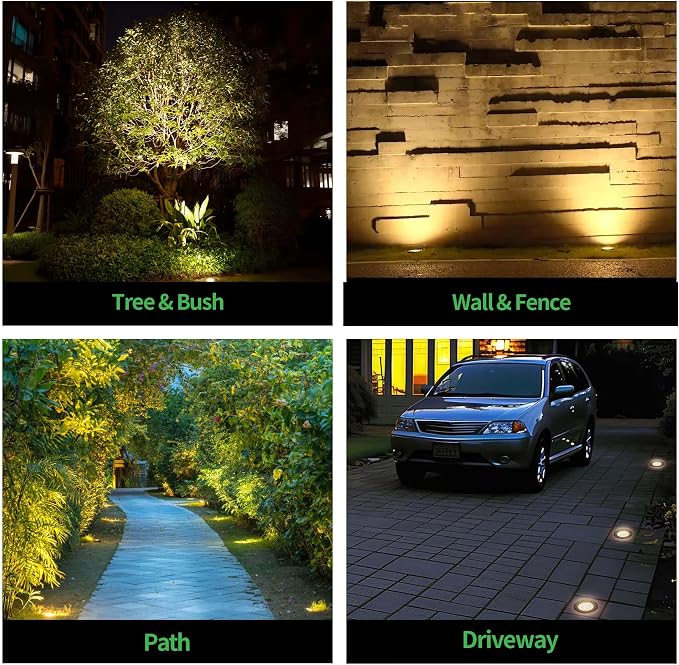 Low Voltage Well Lights LED, Bright 12V Landscape Lights Outdoor IP67 Waterproof - Image 5