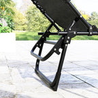 Outsunny Folding Chaise Lounge Chair Set of 2, Patio Sun Tanning Chair - Image 9