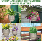 Maxcheck 4 Pcs Self Watering Hanging Planters Indoor Gift 6.5'' 4.5'' Hanging - Image 7
