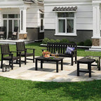 Stoog Outdoor Bench, 2-Person Outdoor Poly Lumber Backless Bench, Weatherproof - Image 7