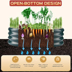 Durable Round Steel Raised Garden Bed Painted - Image 2