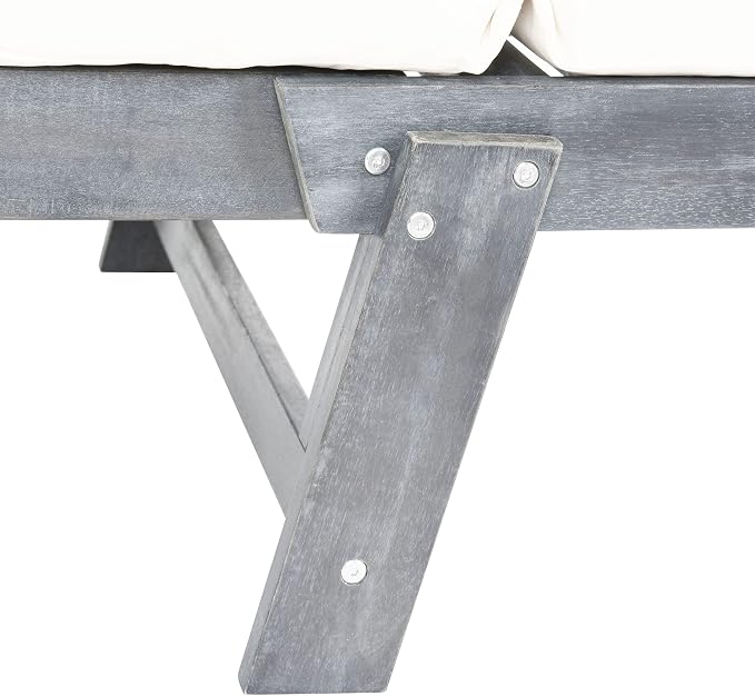 Safavieh PAT6745A Outdoor Collection Tandra Grey Modern Contemporary Daybed Day - Image 7