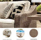 Signature Design by Ashley Beachcroft Outdoor Left & Right Arm Facing Wicker - Image 4