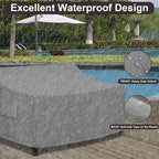 PureFit Outdoor Couch Cover Waterproof Patio Sofa Furniture Covers, 2-Seater - Image 4