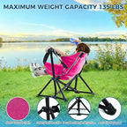 Kids Hammock Chair, Adjustable Kids Camping Chair, Folding Chair - Image 7