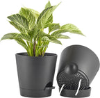 FaithLand 2-Pack 8 Inch Planter Pots by FaithLand