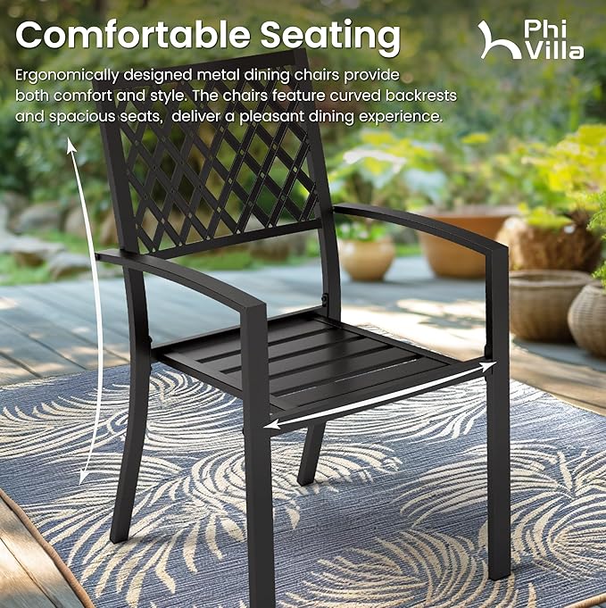 PHI VILLA 7 Pieces Outdoor Dining Set - Image 5