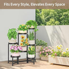 LASZOLA 7 Tiered Folding Plant Stand Indoor - Image 2