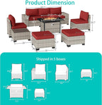 9-Piece Outdoor Patio Furniture Set - Image 2