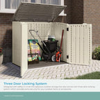 Suncast 34 Cu Ft Horizontal Resin Plastic Storage Shed - Image 6