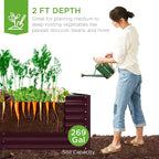 Best Choice Products 6x3x2ft Outdoor Metal Raised Garden Bed, Deep Root Box - Image 3