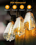 Doukegde 100FT LED Outdoor String Lights, 2700K LED Patio Lights Outdoor - Image 3