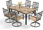 PHI VILLA 7 Pieces Outdoor Dining Set by PHIVILLAThepioneerofcomfortablehouseholdsupplies