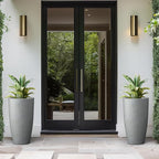 Kante 23.6" H Natural Concrete Tall Planters, Large Outdoor Indoor Decorative - Image 6