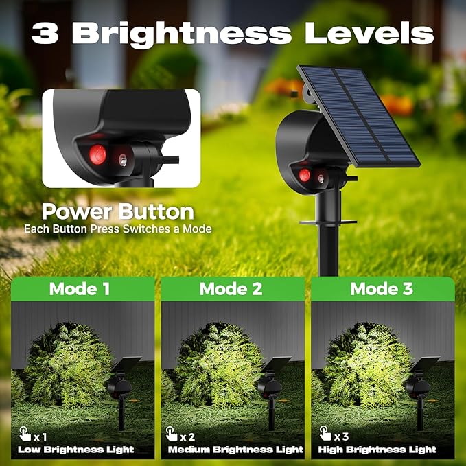 nipify 10 Pack Solar Spot Lights Outdoor Waterproof - Image 3