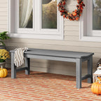 Outdoor Bench Set of 2, 2-Person Patio Backless Benches, HIPS Weatherproof - Image 6