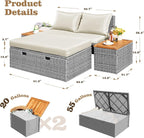 Flamaker Outdoor Rattan Daybed - Image 4