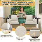 3 Seat Porch Swing, Patio Swing Bench - Image 4
