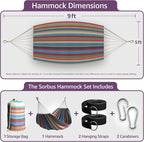 Sorbus® Brazilian Double Hammock - Image 3