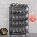 1750 lbs Steel Storage Shelving 5-Tier Utility Shelving Unit Steel Organizer - Image 3
