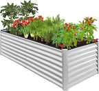 Best Choice Products 8x4x2ft Outdoor Metal Raised Garden Bed, Deep Root Planter by BestChoiceProducts