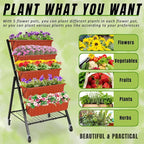 Homdox 3.74FT Vertical Garden Bed, 5 Tiers Raised Garden Planter, 23 * 26 * - Image 5