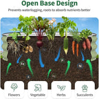 Kesfitt Raised Garden Bed, Oval Open-Bottom Design, 12-Inch Deep - Image 4