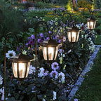 Dynaming 6 Pack Solar Hanging Lights Outdoor, Solar Powered Garden Decorative - Image 6
