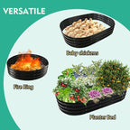 6X3X1 FT Oval Galvanized Metal Garden Raised Bed/Plant Box - Image 2