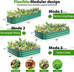 Galvanized Raised Garden Bed for Gardening, Modular Above Ground Growing - Image 4