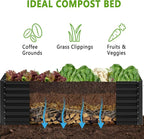 2PCS 6x2x1FT Galvanized Raised Garden Bed, Planter Raised Beds-Metal Garden Box - Image 3