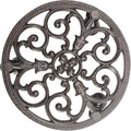 Sungmor Heavy Duty Cast Iron Plant Caddy, Indoor Outdoor Planter Holder Trolley by Sungmor