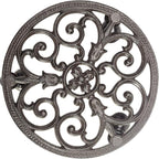 Sungmor Heavy Duty Cast Iron Plant Caddy, Indoor Outdoor Planter Holder Trolley by Sungmor