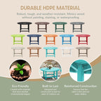 WestinTrends Malibu Low Outdoor HDPE Round Patio Coffee Table - Image 6