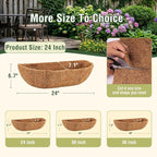4 Pcs 24 Inch Trough Coco Liner - Image 2