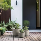 Kante 13", Outdoor Indoor Modern Planter Pots, Lightweight, Weather Resistant - Image 3