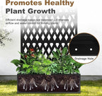 Metal Raised Garden Bed with Trellis & Privacy Screen, Modern Planter with - Image 4